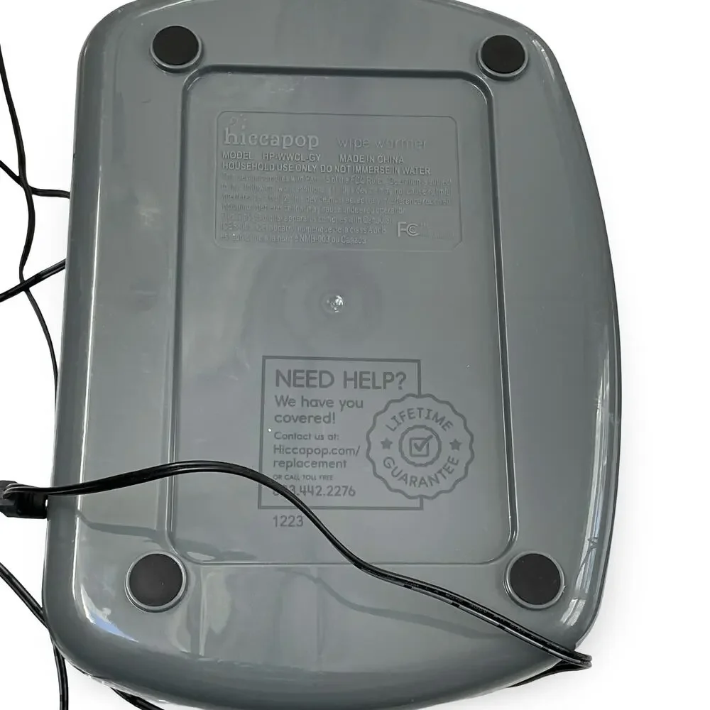 Hiccapop Baby Diaper Wipes Warmer Gray HP-WWCL-GY Large Capacity Nursery